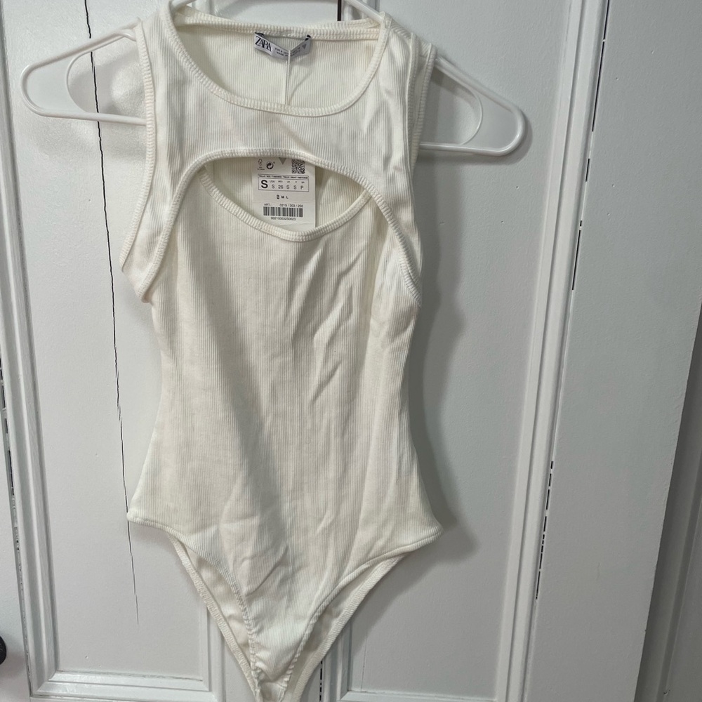 Zara Ribbed Bodysuit NWT size S